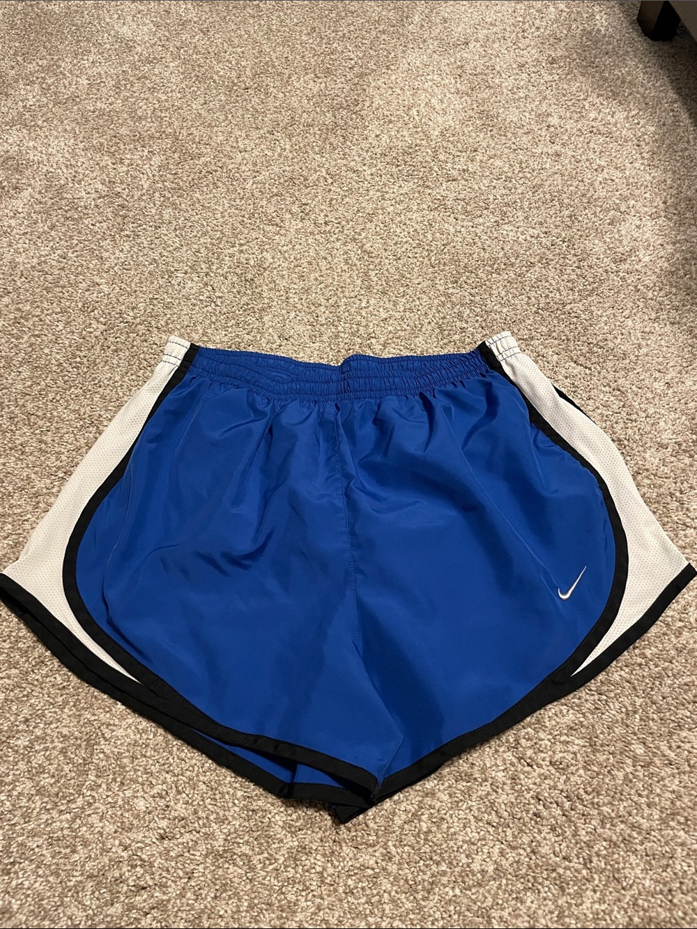 Nike Women’s Royal Blue Athletic Shorts with White and Black Trim
